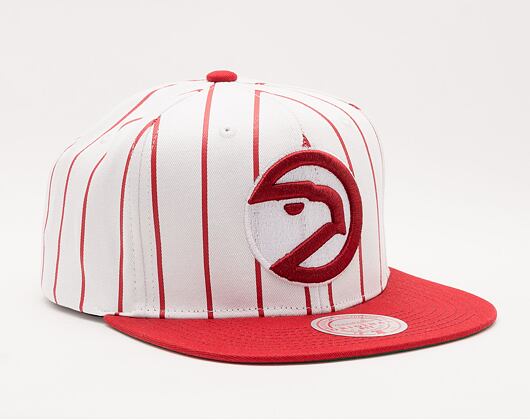 Mitchell & Ness NBA Retro Pinstripe Snapback Hwc Atlanta Hawks White Cap