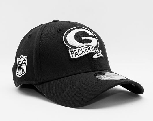 New Era 39THIRTY NFL22 Sideline Green Bay Packers Black / White Cap