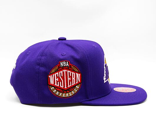 Kšiltovka Mitchell & Ness NBA Conference Patch Snapback Los Angeles Lakers Purple
