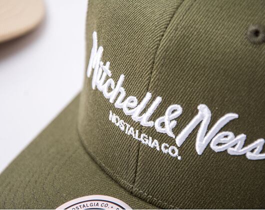 Kšiltovka Mitchell & Ness - Branded Pinscript Classic Red - Olive