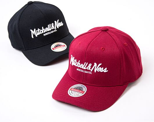 Kšiltovka Mitchell & Ness - Branded Pinscript Classic Red - Burgundy/White