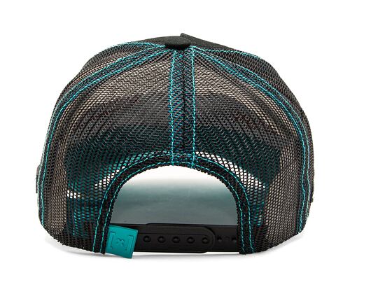 Kšiltovka Capslab Rick and Morty - Accelarating Rick and Morty Black / Turquoise
