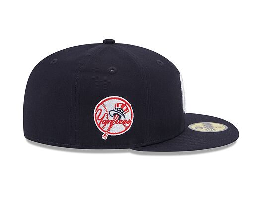 Kšiltovka New Era 59FIFTY MLB Team Side Patch New York Yankees Navy / Gray