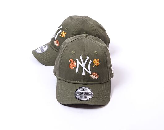 Dětská Kšiltovka New Era 9FORTY Kids MLB Outdoor New York Yankees New Olive / White