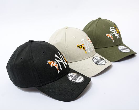 Kšiltovka New Era 9FORTY MLB Koi Fish Los Angeles Dodgers Stone / Optic White