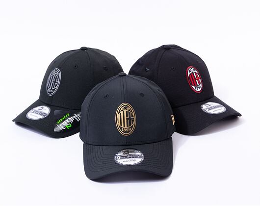 Kšiltovka New Era - Black & Gold 9FORTY - AC Milan - Black