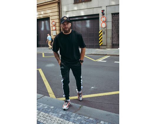Kappa 222 Banda Rastoria Slim 303KUC0 965 Black/White Sweatpants