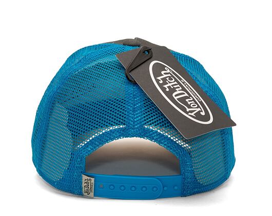Kšiltovka Von Dutch Trucker Boston - Cotton Twill - Cream/Blue