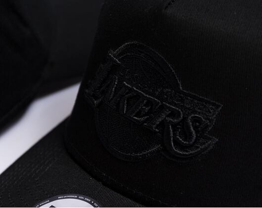 Kšiltovka New Era 9FORTY A-Frame NBA Monochrome - Los Angeles Lakers Black