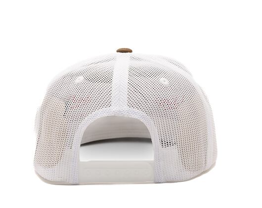 Kšiltovka Brixton Oath MP Trucker Hat - Sepia/White
