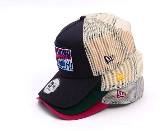 Kšiltovka New Era - MLB City Patch 9FORTY Trucker - LA Dodgers - Burgundy