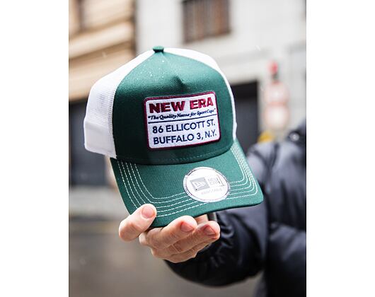 Kšiltovka New Era - Vintage 9FORTY Trucker - Dark Green