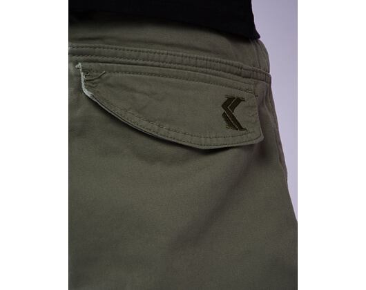 Kalhoty Karl Kani - Og K Slanted Pocket Cargo Pants - olive