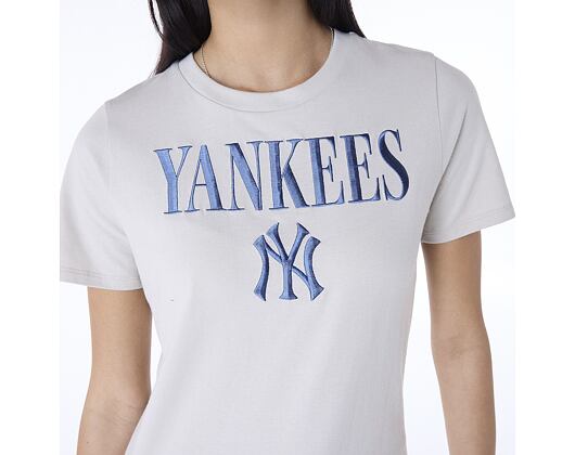 Dámské Triko New Era - MLB Graphic Tee - NY Yankees - Stone