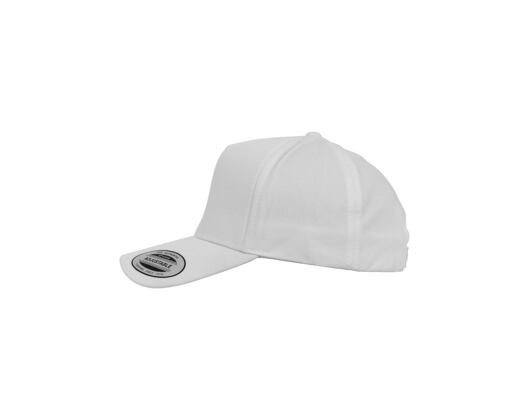 Kšiltovka Yupoong 5-Panel Curved Classic Snapback white