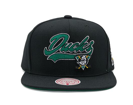 Kšiltovka Mitchell & Ness - Anaheim Ducks - Oversweep Snapback Vntg - Black