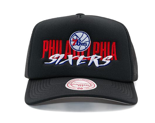 Kšiltovka Mitchell & Ness - Philadelphia 76Ers - Year Of The Snake Trucker Hwc - Black