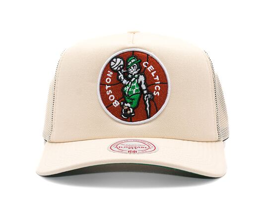 Kšiltovka Mitchell & Ness - Boston Celtics - Evergreen Trucker Hwc - Off White