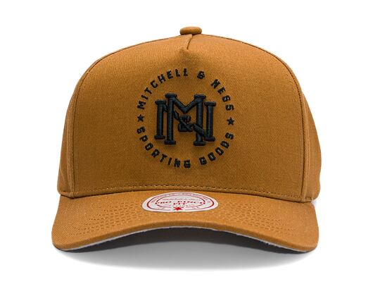 Kšiltovka Mitchell & Ness - Branded - Interlock Crest Pro Snapback - Tan