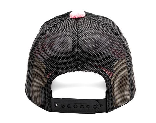 Kšiltovka Reflection Luxury Fuzzy Trucker - Black / Candy Pink
