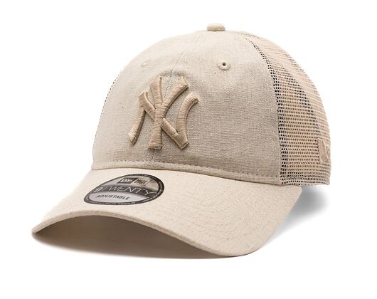 Kšiltovka New Era - MLB Linen 9TWENTY - NY Yankees - Stone