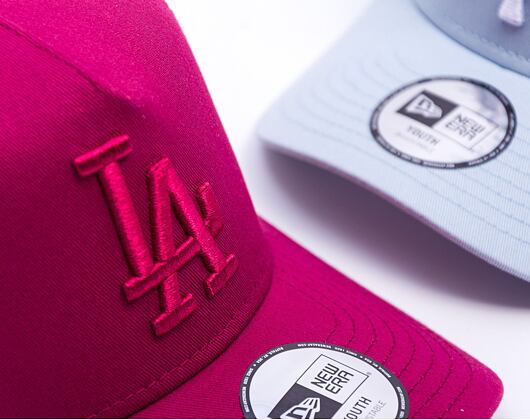 Dětská Kšiltovka New Era - MLB League Essential 9FORTY Trucker - LA Dodgers - Cherry