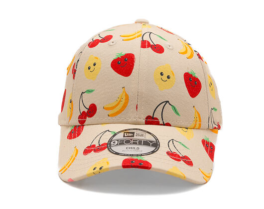 Dětská Kšiltovka New Era - Branded Fruit 9FORTY - Cream