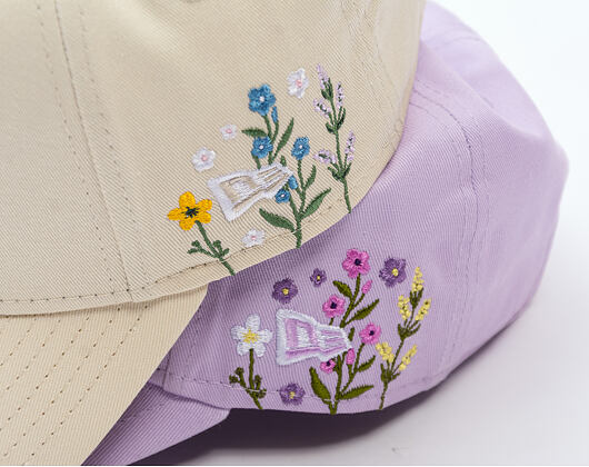 Dámská Kšiltovka New Era - MLB Floral Icon 9FORTY - LA Dodgers - Cream