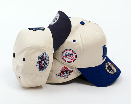 Kšiltovka New Era - MLB All Star Game Patch 9FORTY A-Frame - LA Dodgers - Cream / Team Color