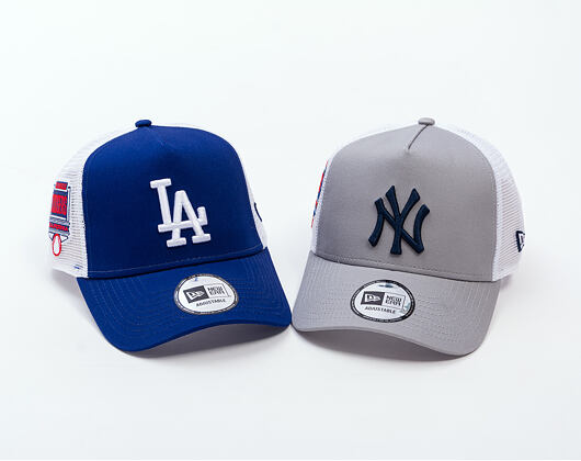 Kšiltovka New Era - MLB Side Patch 9FORTY Trucker - LA Dodgers - Blue