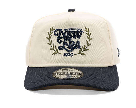 Kšiltovka New Era - Branded Heritage Graphic GOLFER - Ivory / Navy