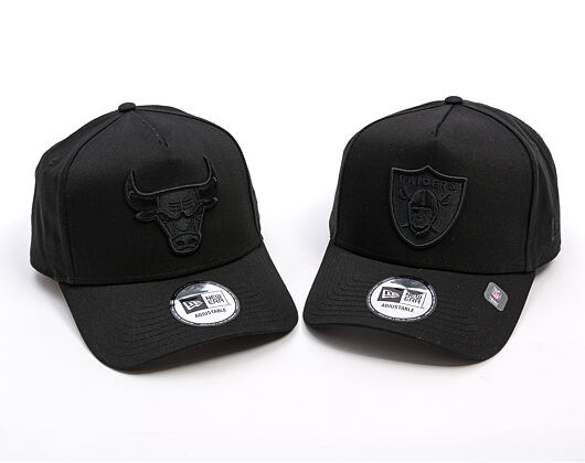 Kšiltovka New Era - NBA League Essential 9FORTY A-Frame - Chicago Bulls - Black