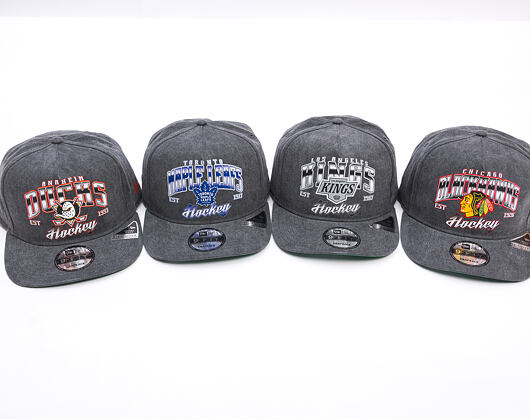 Kšiltovka New Era -  9FIFTY A-Frame NHL Washed - Los Angeles Kings - Black
