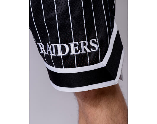 Kraťasy New Era - NFL Pinstripe Shorts - Las Vegas Raiders - Black