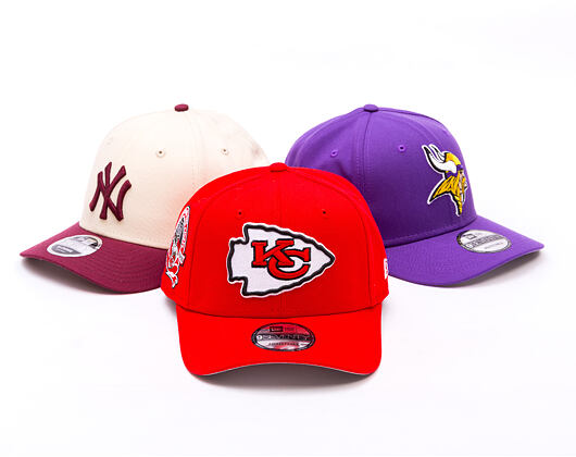 Kšiltovka New Era - NFL Anniversary Patch 9SEVENTY Stretch-Snap - Kansas City Chiefs - Red