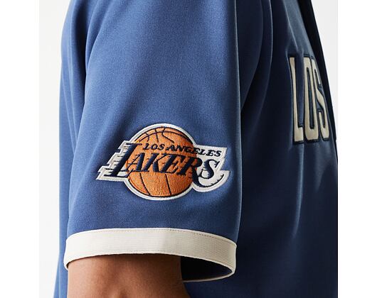 Dres New Era - NBA Button Jersey Shirt - LA Lakers - Muted Indigo