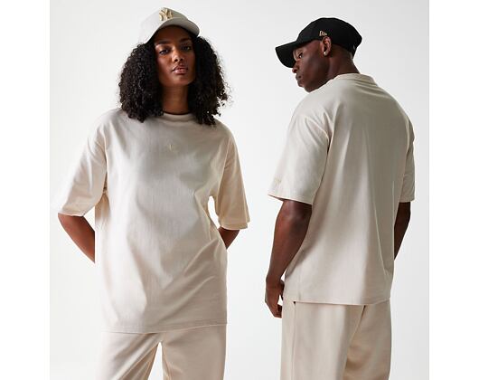Triko New Era - Oversized Flag Tech Tee - Cream