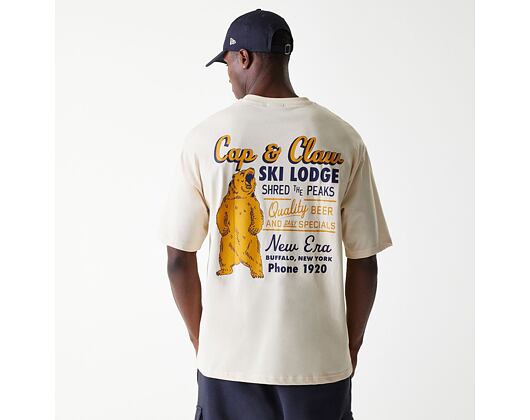 Triko New Era - Wild Graphic Tee - Cream