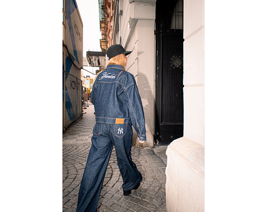Dámské džíny New Era - MLB Wide Leg Denim Pant - NY Yankees - Indigo