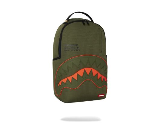 Sprayground - Nylon Shark Central Army Dlx-Ripstop Backpack 