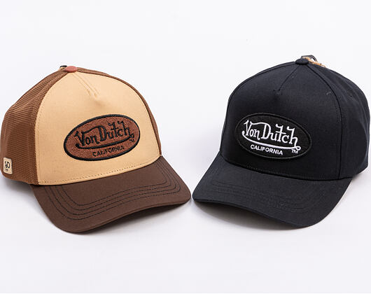 Kšiltovka Von Dutch - Trucker - Terry Logo - Brown/Beige