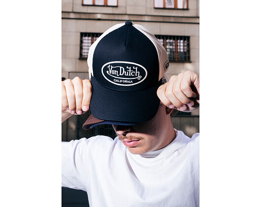 Kšiltovka Von Dutch - Trucker - Flag - Blue/White