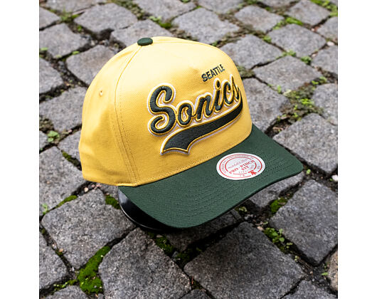 Kšiltovka Mitchell & Ness - Harvest Gold Pro Crown - Seattle Supersonics - Gold/Green