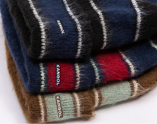 Kangol - Fuzzy Stripe Beanie - Brown