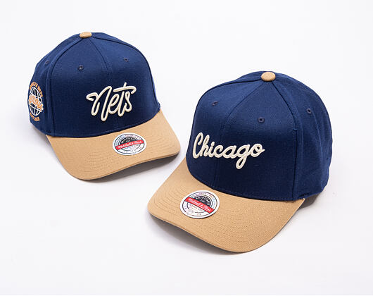Kšiltovka Mitchell & Ness - Sand Storm Classic Red - Chicago Bulls - Navy/Sand