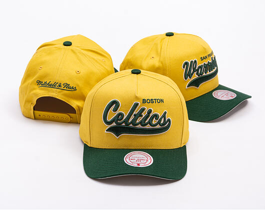 Kšiltovka Mitchell & Ness - Harvest Gold Pro Crown - Boston Celtics - Gold/Green