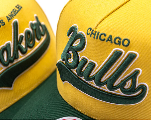 Kšiltovka Mitchell & Ness - Harvest Gold Pro Crown - Chicago Bulls - Gold/Green