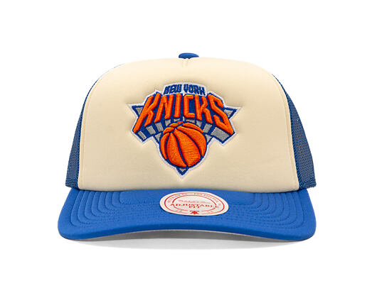 Kšiltovka Mitchell & Ness - NBA Vintage Block Trucker - New York Knicks - Cream