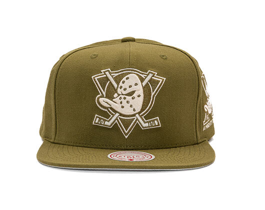 Cap Mitchell & Ness - NHL Fashion Basic Snapback Vntg - Anaheim Ducks - Olive