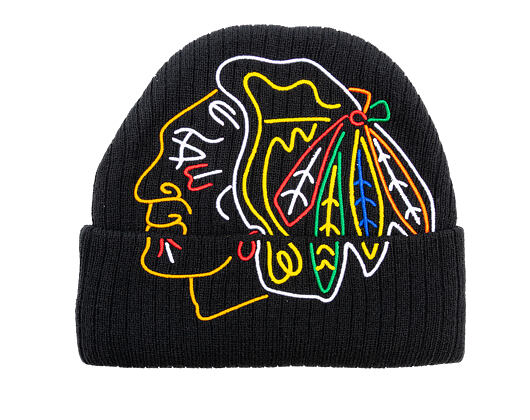 Beanie Mitchell & Ness - NHL Line Light Knit - Chicago Blackhawks - Black